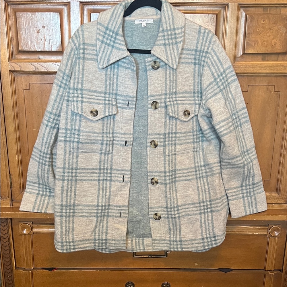 Madewell Plaid Button-Up Jacket